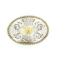 M & F Oval Initial Buckle 37072