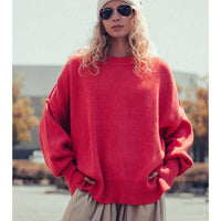 Oversized Cotton Blend Sweater