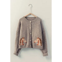 Western Horse Cardigan