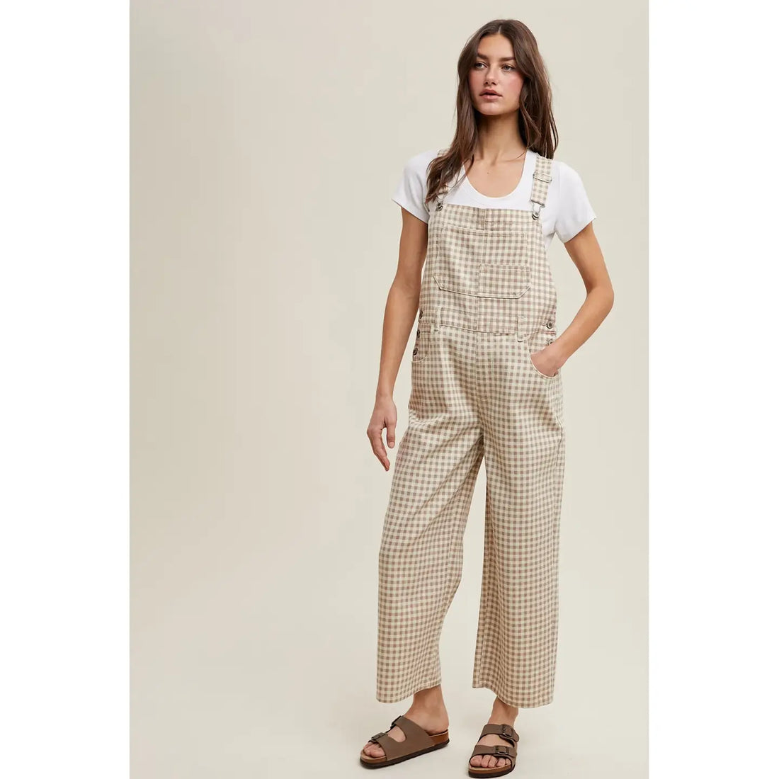 Gingham Overalls