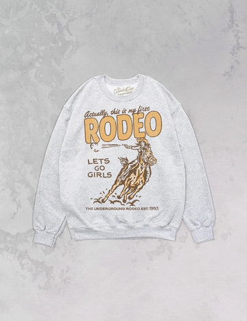 Clandestine Underground This is My First Rodeo Oversized Sweatshirt