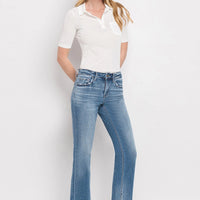 Flying Monkey Mid Rise Crop Straight Jean