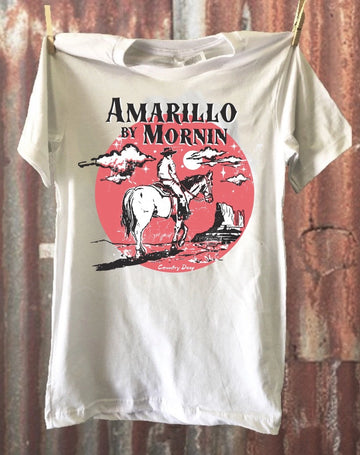 Country Deep Amarillo By Morning Vintage Tee