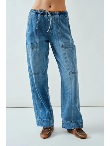 Drawstring Waist Jean