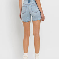 Vervet High Rise Midi Shorts Double Trouble