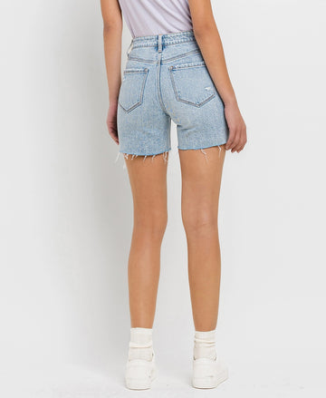 Vervet High Rise Midi Shorts Double Trouble