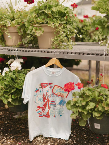 USA Sticker Patch Tee