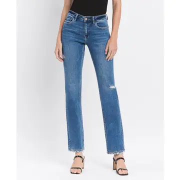 Flying Monkey Mid Rise Regular Straight Jeans