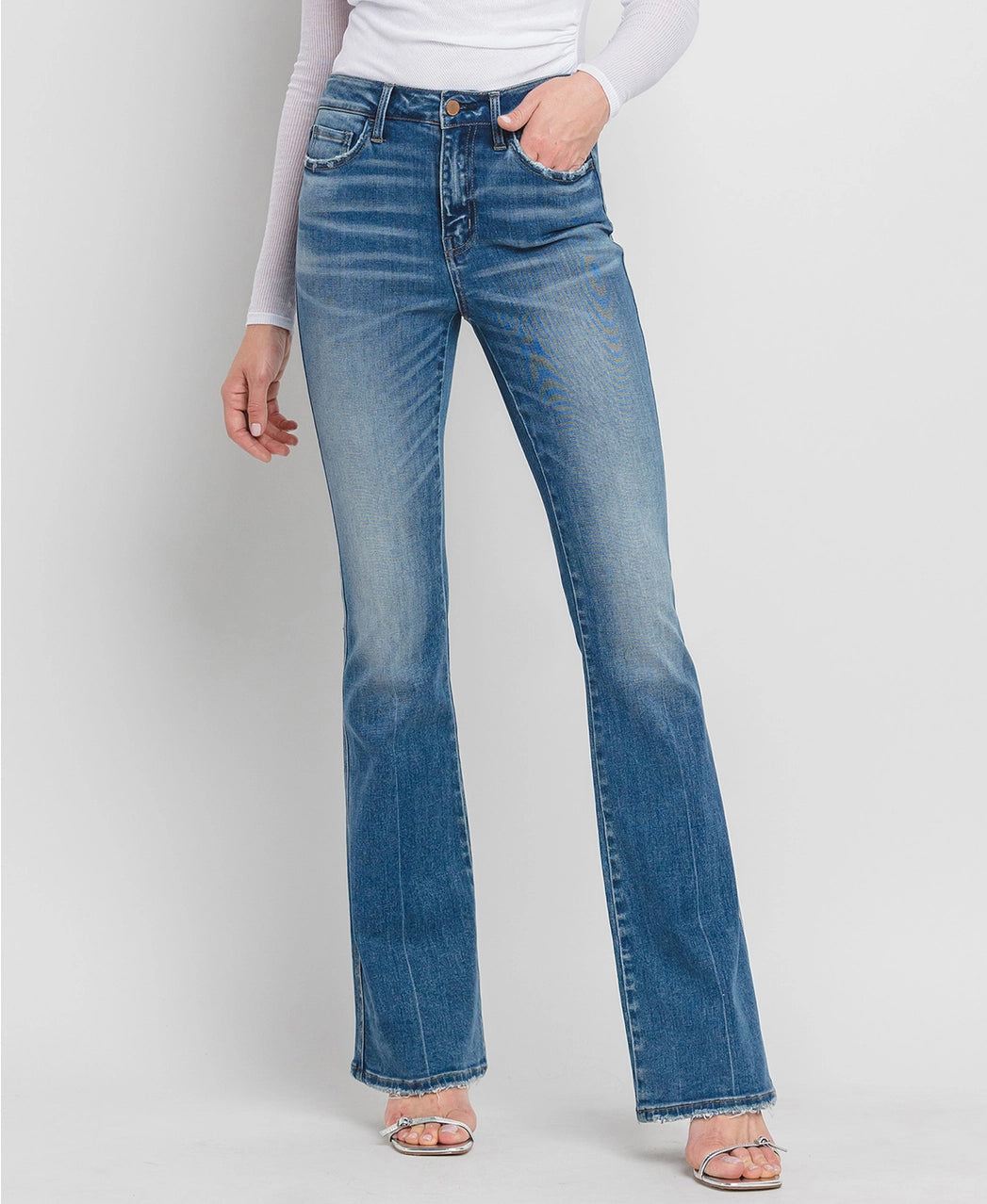 Flying Monkey High Rise Full Length Bootcut Jeans