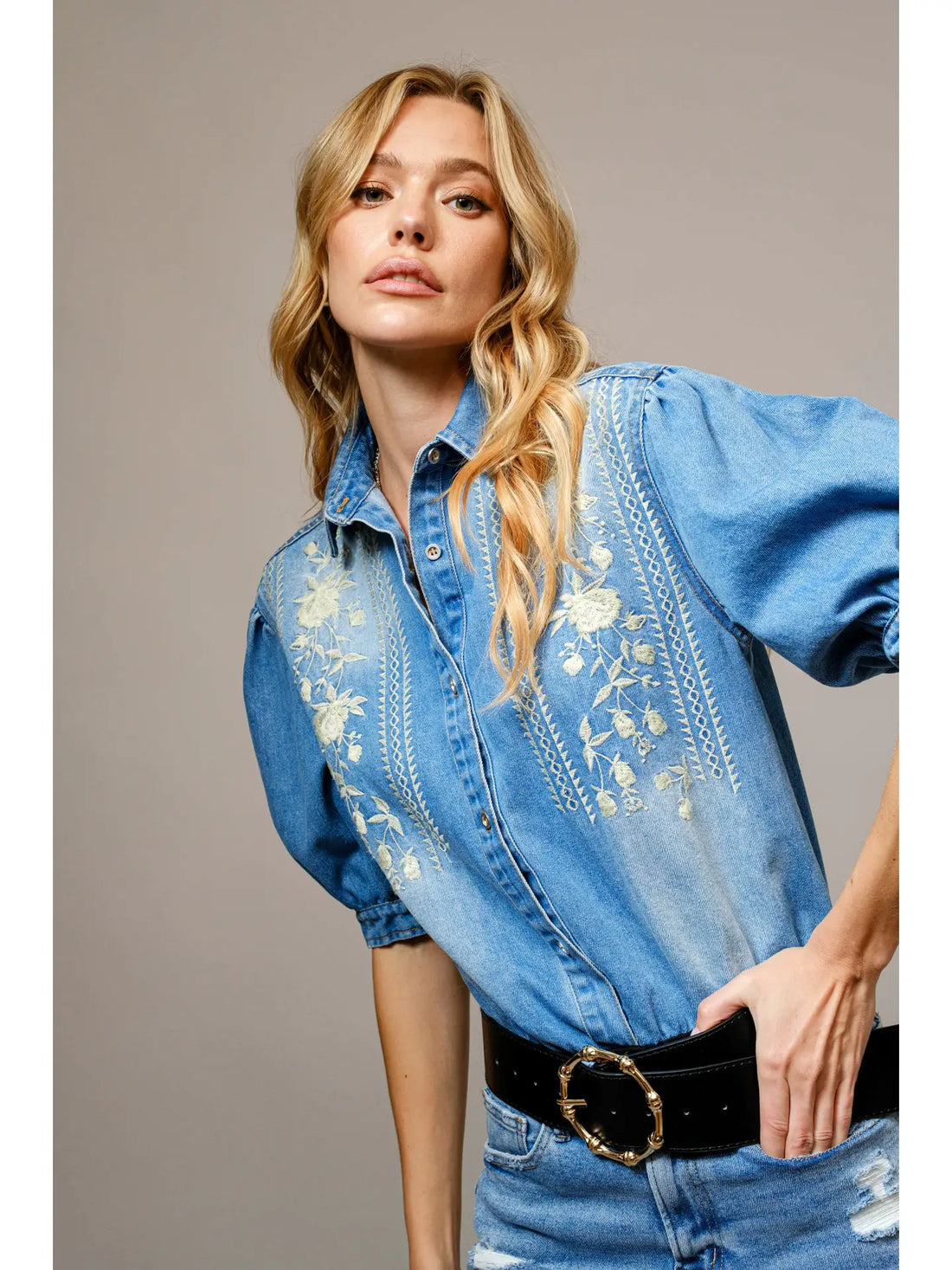 Denim Bodysuit