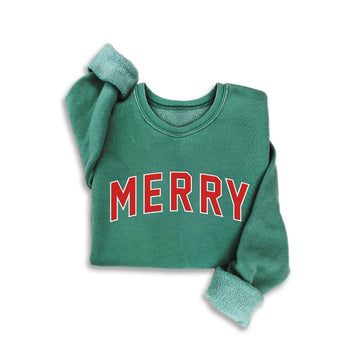 HRT & LUV Merry Puff Sweatshirt Dusty Green