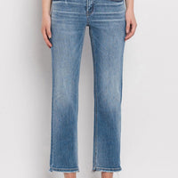 Flying Monkey Mid Rise Crop Straight Jean