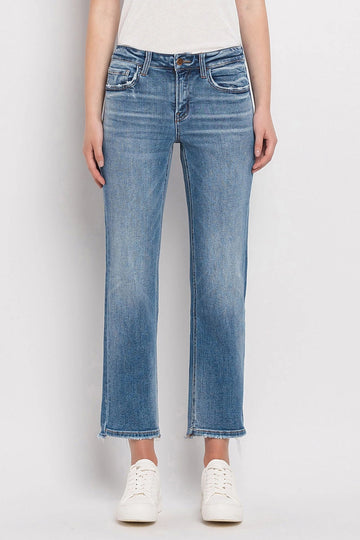 Flying Monkey Mid Rise Crop Straight Jean