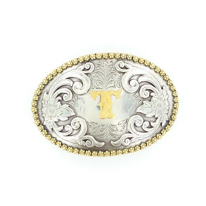 M & F Oval Initial Buckle 37072