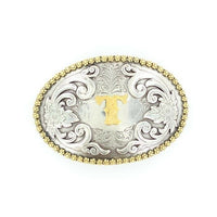 M & F Oval Initial Buckle 37072