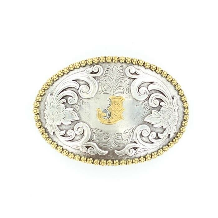 M & F Oval Initial Buckle 37072