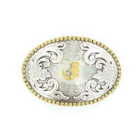 M & F Oval Initial Buckle 37072