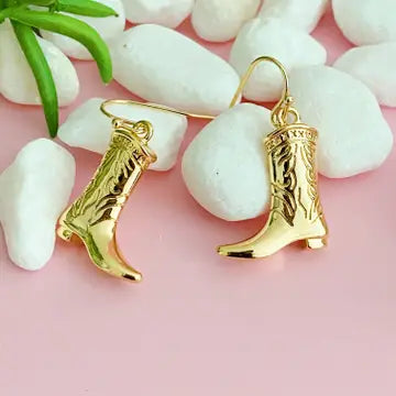 Cowgirl Boot Dangle Earring