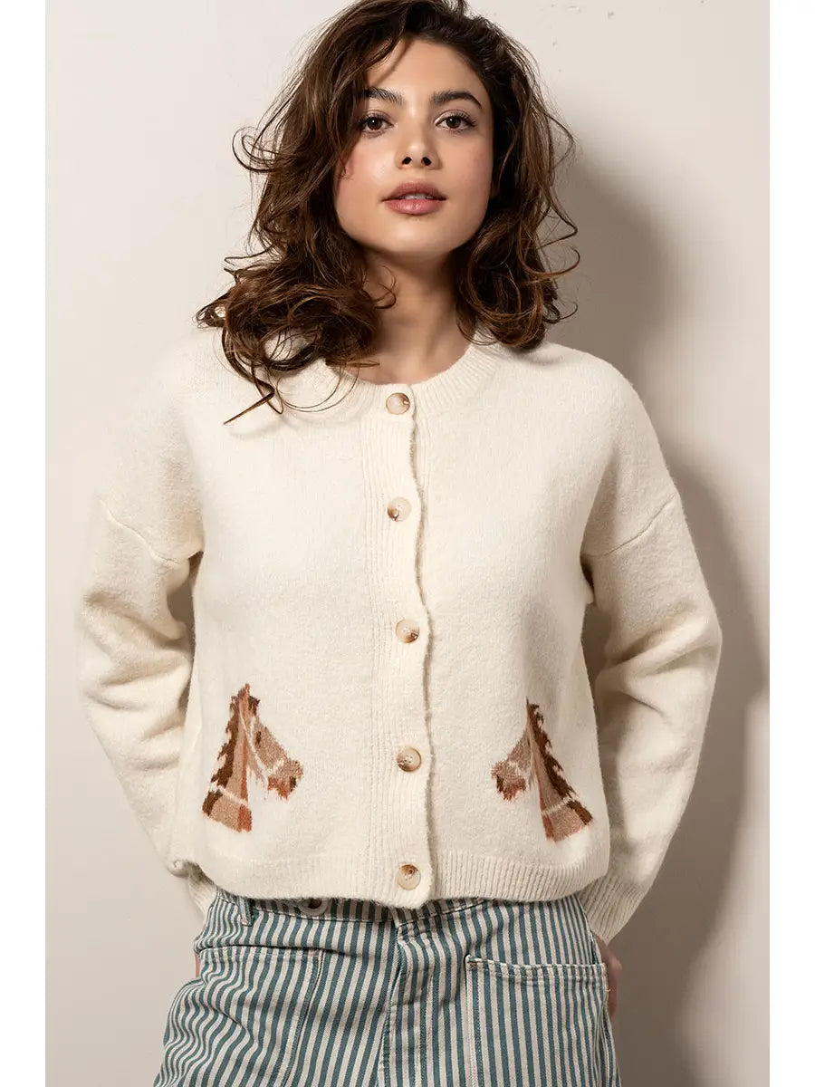 Western Horse Cardigan