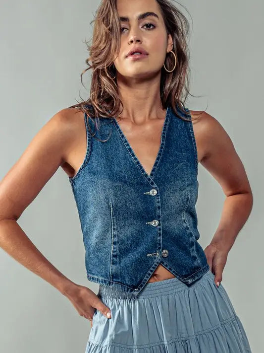 Urban Daizy The Dependable Denim Vest