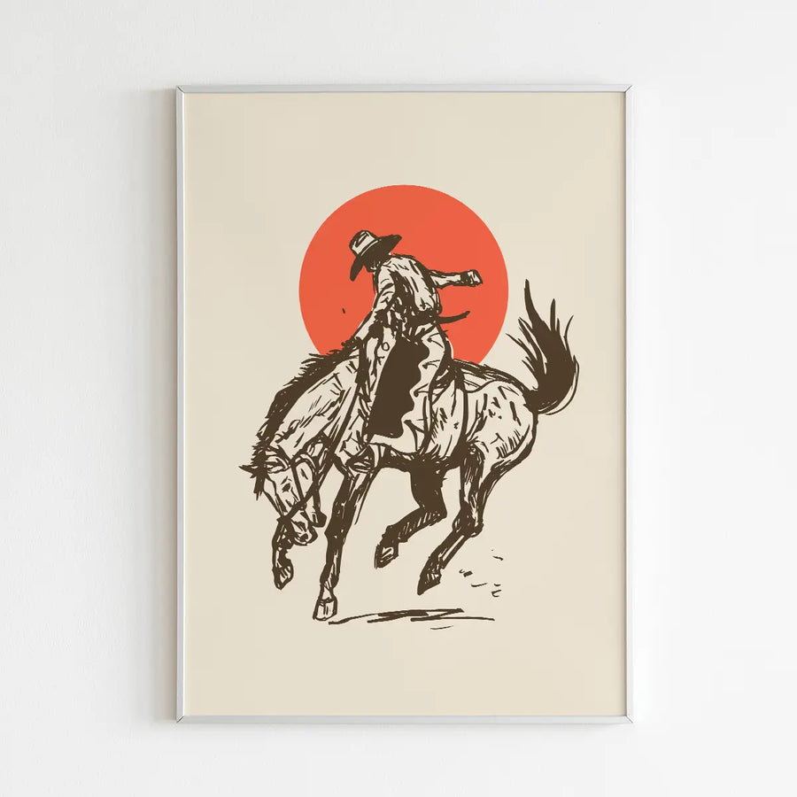 Vintage Bronc Print