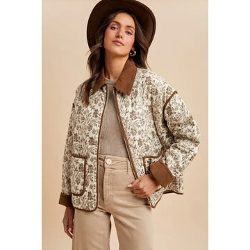 Floral Puffer Jacket