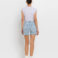 Vervet High Rise Midi Shorts Double Trouble