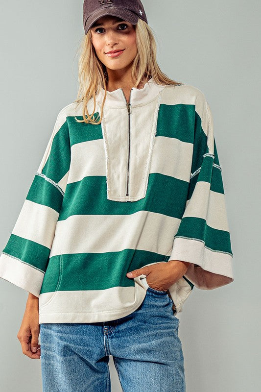 Urban Daizy Breezy Striped Pullover