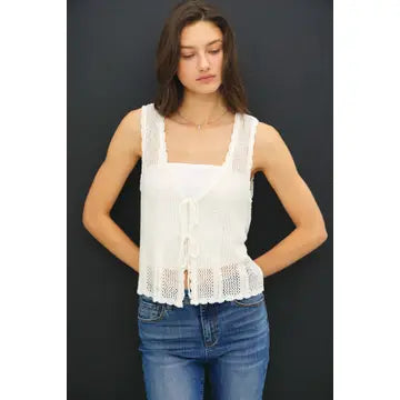 Crochet Tie Vest