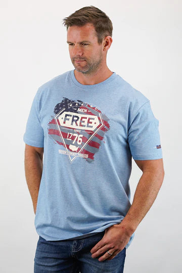 Drover Cowboy Threads T-Shirt - Making Men Free Since 1776 Tee