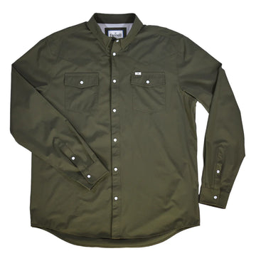 Ferrell Brand - CORE Long Sleeve Snap Shirt - Olive