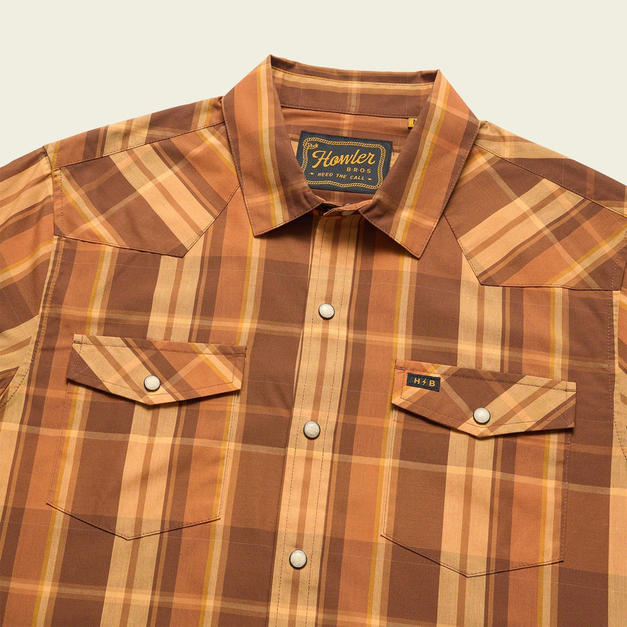 Howler Bros H Bar B Snapshirt Stanfield Plaid Adobe