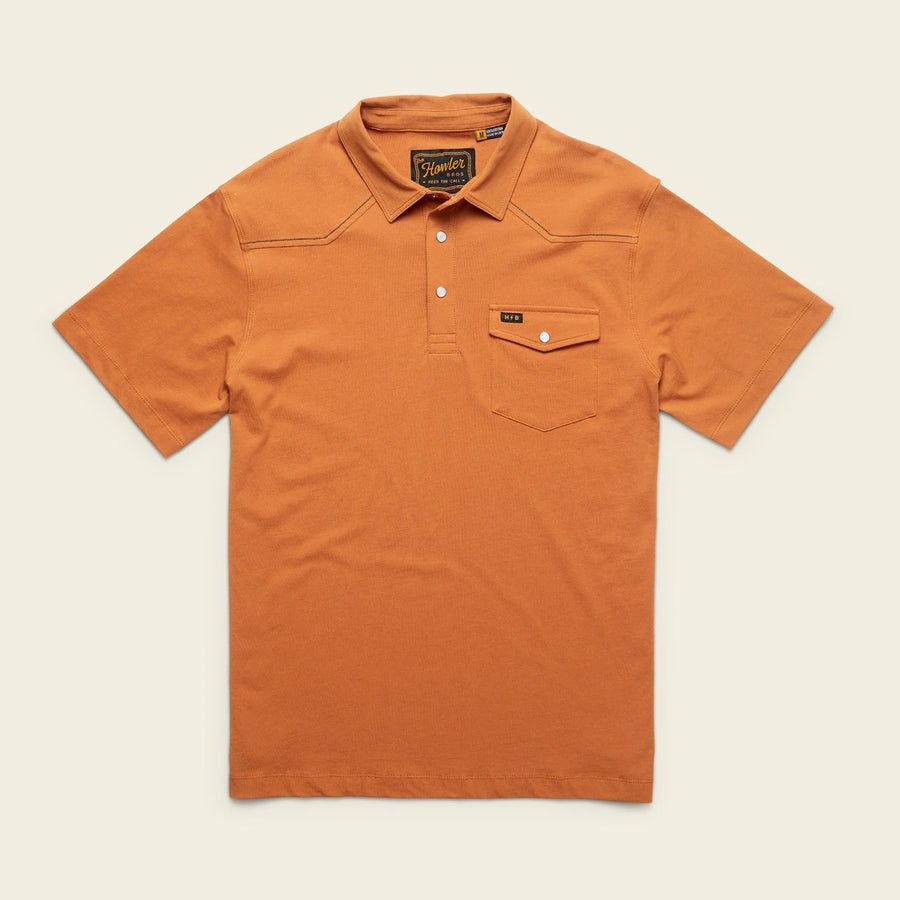 Howler Bros Ranchero Polo Adobe