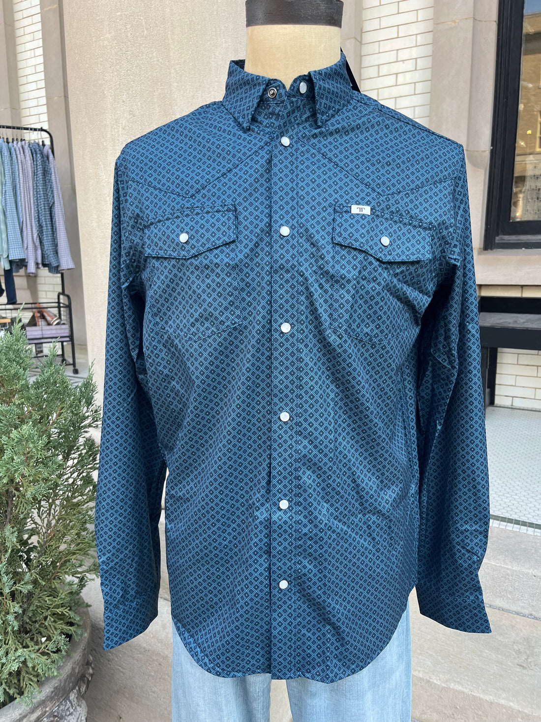 Ferrell Brand - Long Sleeve Snap Shirt - The Frost