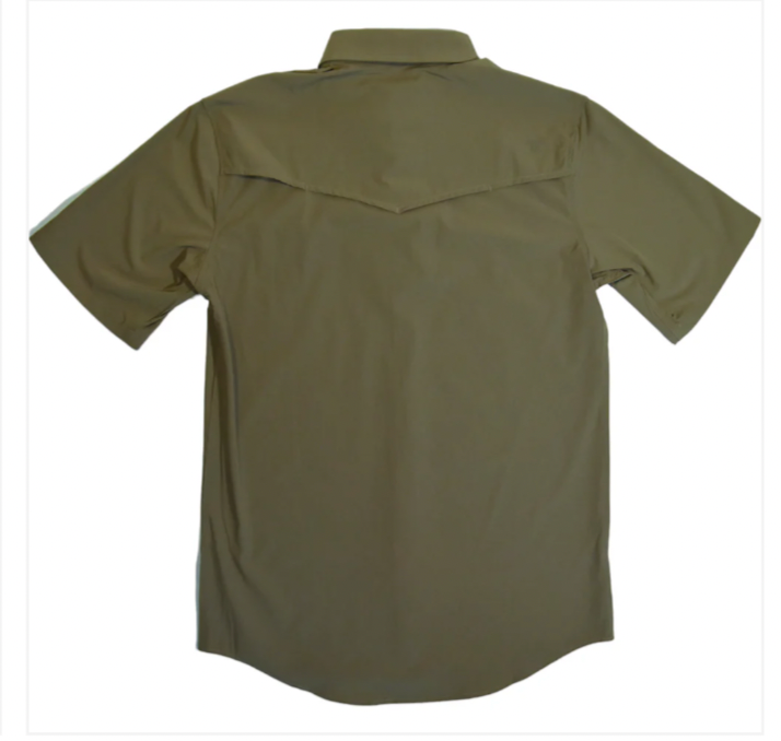 Ferrell Brand Kahki Short Sleeve Snap Shirt