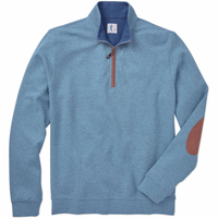 Sharp Lad Brewster Quarter Zip Peacock Heather