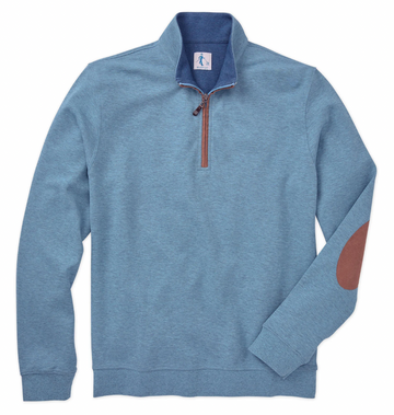 Sharp Lad Brewster Quarter Zip Peacock Heather