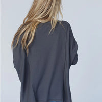 Three Bird Nest Rosemary Contrast Long Sleeve Top