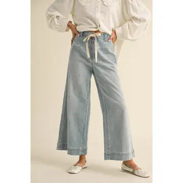Wide Leg Tie Front Pants