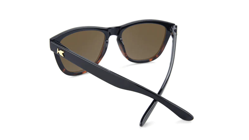 Knockaround Glossy Black and Tortoise Shell Fade / Amber Premiums