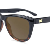 Knockaround Glossy Black and Tortoise Shell Fade / Amber Premiums