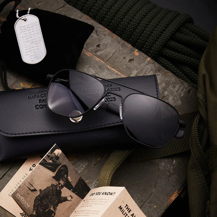 Randolph AF321 55mm AVIATOR - MILITARY SPECIAL EDITION - MATTE BLACK