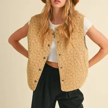 Heyson - Quilted Vest - Tan