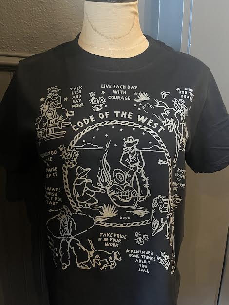 XOXO Code of the West Boxy Tee