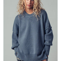 Oversized Cotton Blend Sweater
