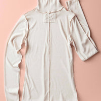 Contrast Seam Turtleneck