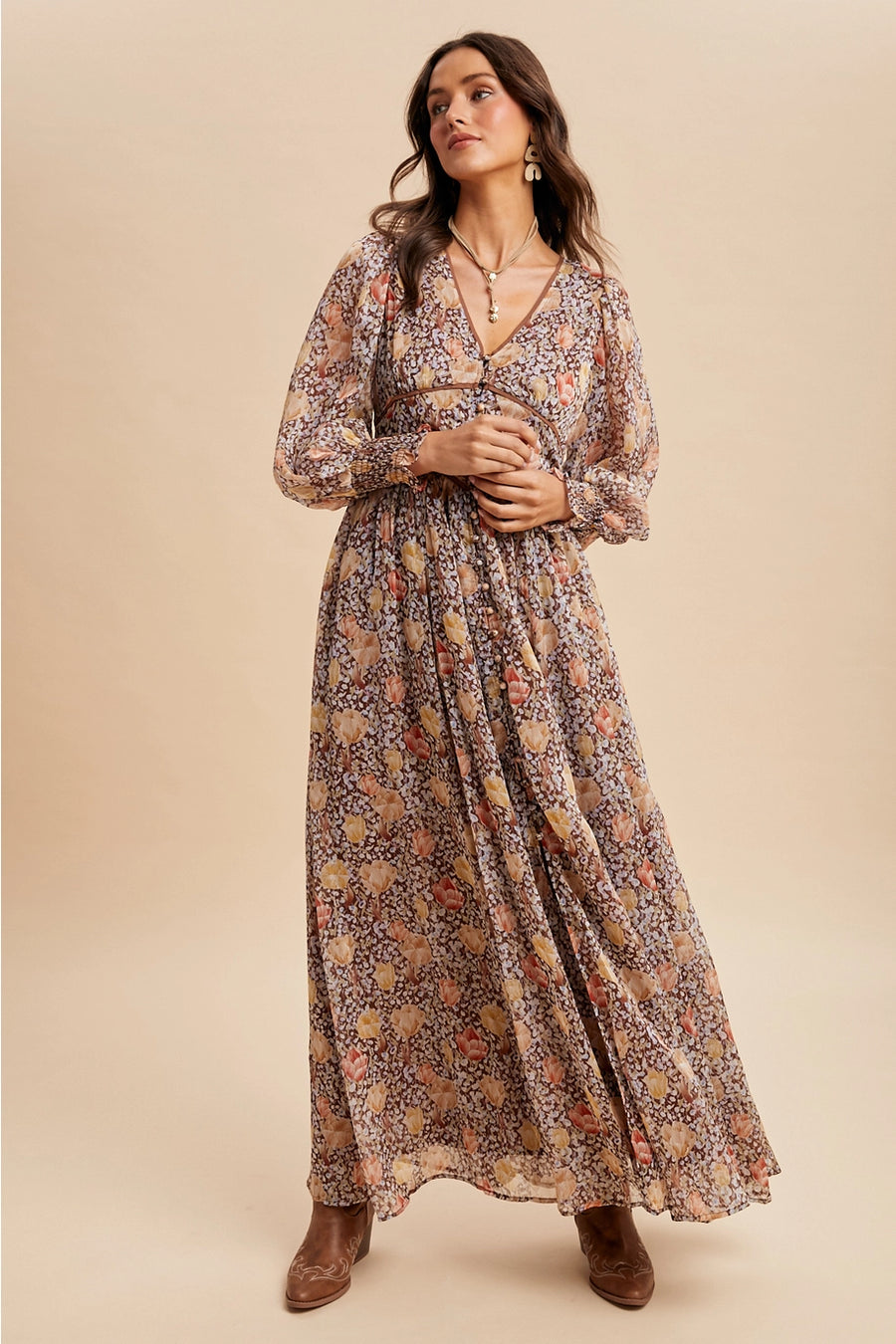 Flowy Floral Maxi