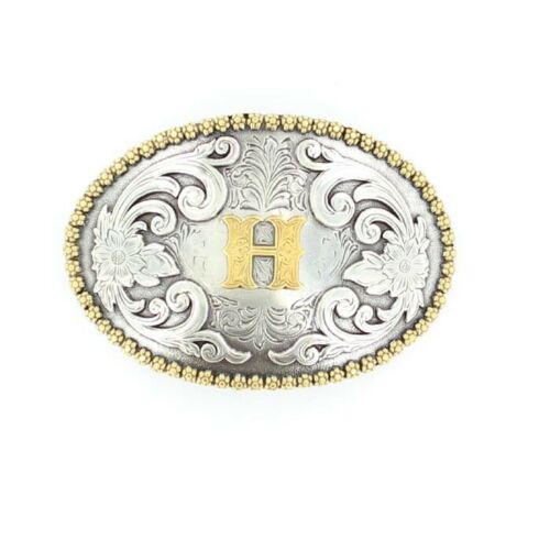 M & F Oval Initial Buckle 37072