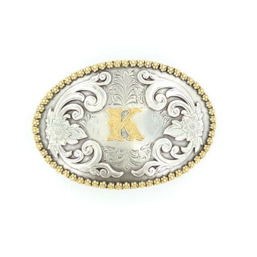 M & F Oval Initial Buckle 37072