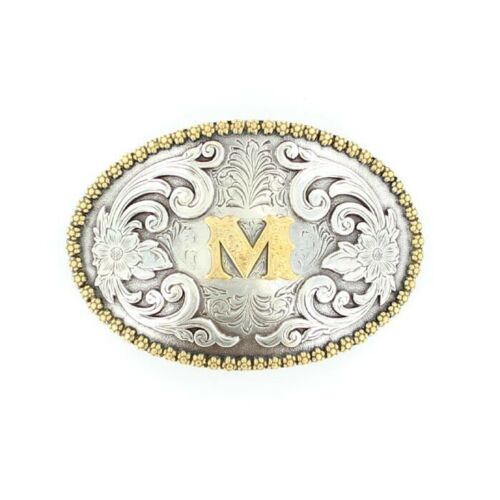 M & F Oval Initial Buckle 37072